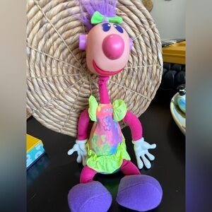 Vintage Ertl 1994 Mrs. Jibba Jabba Jibber Jabber Doll Plush Toy Purple Hair VTG